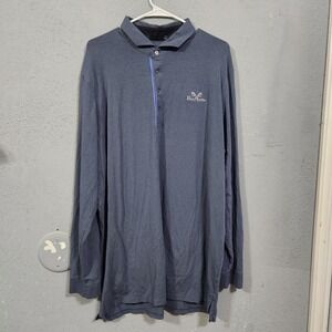 Greyson Blue Monster Long Sleeve Golf Polo Shirt Mens XXL Pima Cotton Blend